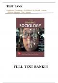 Test Bank - for Experience Sociology 5th Edition by David Croteau&comma; William Hoynes&comma; Tara Stamm&comma;ISBN&semi;  9781260726824 All Chapters Covered&vert; Complete Guide A&plus;&period;
