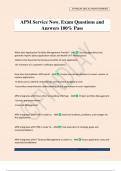 APM Service Now&period; Exam Questions and Answers 100&percnt; Pass