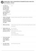 NURSE AIDE 1 TEST 1 QUESTIONS & ANSWERS SOLVED 100&percnt; CORRECT&sol;NEWEST UPDATE