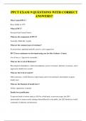 BUNDLE OF PPCT Exams ALL WITH CORRECT SOLUTIONS
