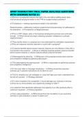 APMP FOUNDATION FINAL PAPER 2025&sol;2026 QUESTIONS WITH ANSWERS RATED A&plus; 