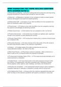 APMP FOUNDATION TEST PAPER 2025&sol;2026 QUESTIONS WITH ANSWERS RATED A&plus;