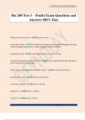Bio 200 Test 1 &ndash; Poulin Exam Questions and Answers 100&percnt; Pass