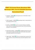 SPMT 370 Actual Exam Questions With  Reviewed 100&percnt; Correct Detailed Answers   Guaranteed Pass&excl;&excl; 