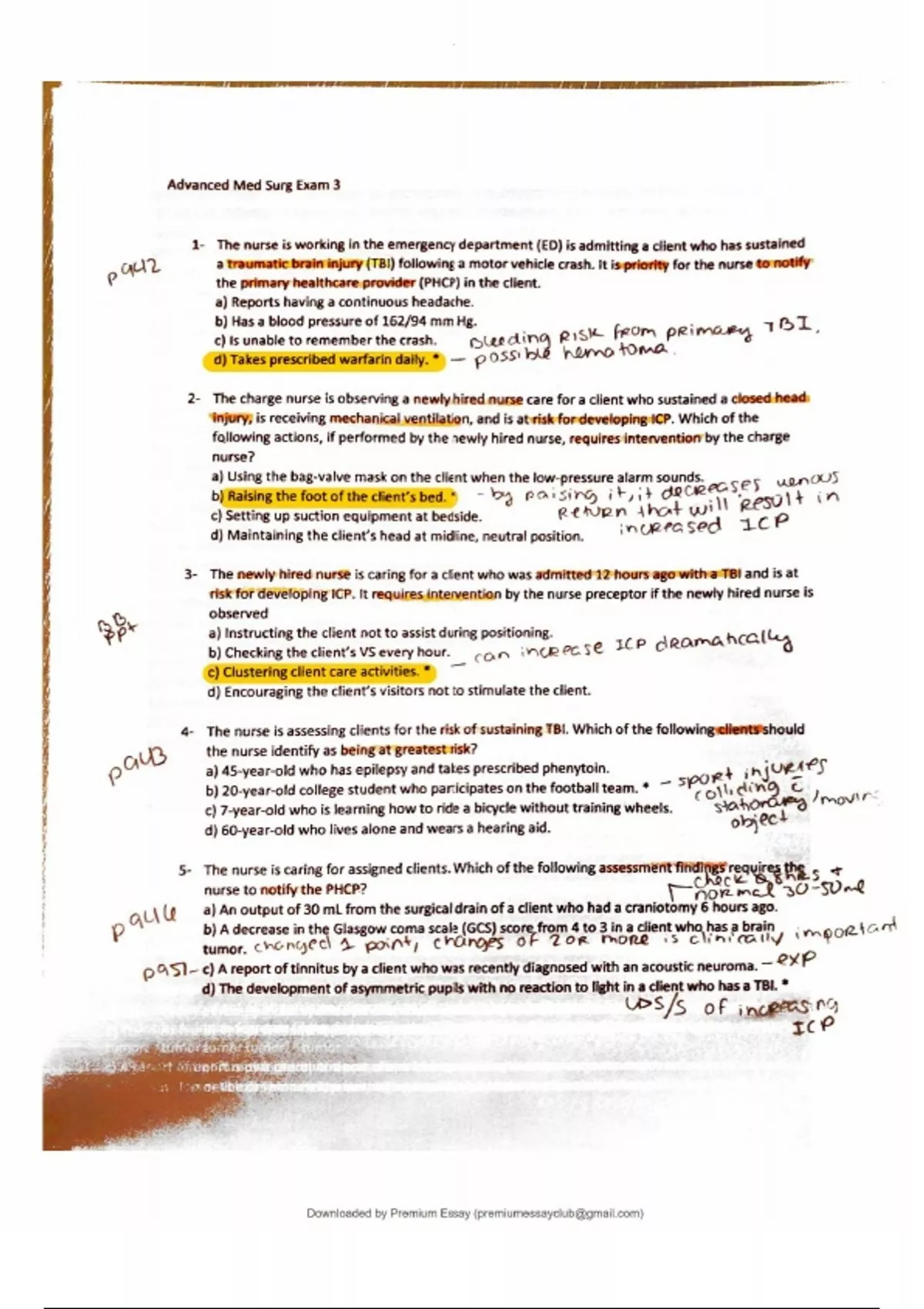 NUR 265 Exam 3 Review Study Guide: Score 100% with Correct Answers ...