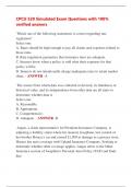 CPCU 520 Simulated Exam Questions with 100&percnt;  verified answers