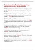 Relias&colon; Naturalistic Teaching Strategies Exam  Questions With 100&percnt; Verified Answers