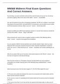MN568 Midterm Final Exam Questions And Correct Answers&period;