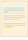 ATI PN PHARMACOLOGY RETAKE PROCTORED  EXAM 2025 COMPLETE EXAM QUESTIONS WITH  DETAILED VERIFIED ANSWERS &lpar;100&percnt; CORRECT  ANSWERS&rpar;
