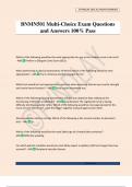 BNMN501 Multi-Choice Exam Questions and Answers 100&percnt; Pass