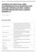 ANTHRCUL 101 UMICH Exam 1 2025 COMPREHENSIVE EXAM QUESTIONS WITH DETAILED VERIFIED AND 100&percnt; CORRECT ANSWERS BRAND NEW EXAM ALREADY GRADED A&plus;&excl;&excl;