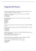 Fitzgerald FNP Review Questions and Answers Best rated A&plus; Guaranteed Success Latest Update
