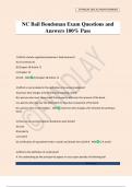 NC Bail Bondsman Exam Questions and Answers 100&percnt; Pass
