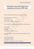 All Florida County Bail Bonds Exam Questions and Answers 100&percnt; Pass