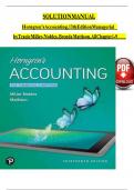 Solution Manual for Horngren’s Accounting, 13th Edition by Tracie Miller-Nobles & Brenda Mattison