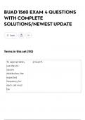 BUAD 1560 EXAM 4 QUESTIONS WITH COMPLETE SOLUTIONS&sol;NEWEST UPDATE