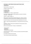 EVR 2001&colon; MIDTERM EXAM QUESTIONS AND ANSWERS