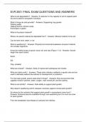 EVR 2001 FINAL EXAM QUESTIONS AND ANSWERS