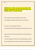 NSG300 Exam 1 2025&comma; nursing exam questions&comma; NSG  300 test&comma; foundational nursing&comma; clinical nursing exam&comma;  NSG300 answers&comma; nursing test prep