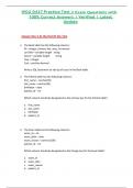 WGU D427 Practice Test 2 Exam Questions with 100&percnt; Correct Answers &vert; Verified &vert; Latest Update