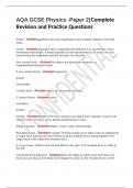 AQA GCSE Physics -Paper 2&vert; Complete RevisStudy and revision 