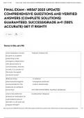 FINAL EXAM &colon; NR567 2025 UPDATE&vert; COMPREHENSIVE QUESTIONS AND VERIFIED ANSWERS &lpar;COMPLETE SOLUTIONS&rpar; GUARANTEED&period; SUCCESS&vert;GRADE A&plus;&excl;&excl; &lpar;100&percnt; ACCURATE&rpar; GET IT RIGHT&excl;&excl;