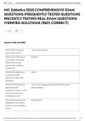 NIC Esthetics 2025 COMPREHENSIVE EXAM QUESTIONS &vert;FREQUENTLY TESTED QUESTIONS &vert;RECENTLY TESTING REAL EXAM QUESTIONS &vert;VERIFIED SOLUTIONS &lpar;100&percnt; CORRECT&rpar;