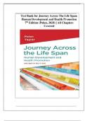 TEST BANK For Journey Across The Life Span Human Development and Health Promotion&comma; 7th Edition