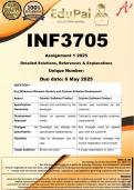 INF3705 Assignment 1 &lpar;COMPLETE ANSWERS&rpar; 2025 - DUE 6 May 2025