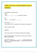 NURS 315 Exam 3 NEWEST &lpar;554 QUESTIONS&rpar; with detailed accurate solutions 