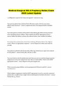Medical-Surgical RN A Prophecy Relias Exam 2025 Latest Update