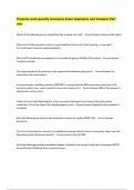 Property and casualty insurance Exam Questions and Answers Part one