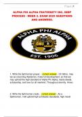 ALPHA PHI ALPHA FRATERNITY INC&comma; IMDP  PROCESS - WEEK 2&period; EXAM 2025 QUESTIONS  AND ANSWERS&period;