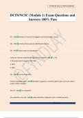 DCIN&sol;NCIC &lpar;Module 1&rpar; Exam Questions and Answers 100&percnt; Pass