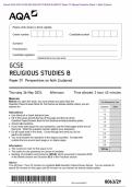 Actual 2024 AQA GCSE RELIGIOUS STUDIES B 8063&sol;2Y Paper 2Y Merged Question Paper &plus; Mark Scheme  Actual 2024 AQA GCSE RELIGIOUS STUDIES B 8063&sol;2Y Paper 2Y Perspectives on faith &lpar;Judaism&rpar; Merged  Question Paper &plus; Mark Scheme