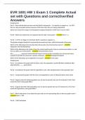 EVR 1001 HW 1 Exam 1 Complete Actual set with Questions and correct&sol;verified Answers