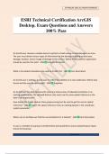 ESRI Technical Certification ArcGIS Desktop&period; Exam Questions and Answers 100&percnt; Pass