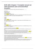 EVR 1001 Chapter 7 Complete Actual set with Questions and correct&sol;verified Answers