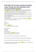 EVR 1001 CH 10 FSU Landing Complete Latest Actual set with Questions and correct&sol;verified Answers