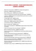 N3280 WEEK 6 CONTENT  EXAM QUESTIONS WITH CORRECT ANSWERS 