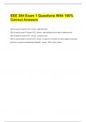 EEE 304 Exam 1 Questions With 100