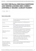 ILE CGSC X100 Review 2025 EXAM QUESTIONS AND VERIFIED ANSWERS &lpar;100&percnt; CORRECT ANSWERS&rpar; A&plus; GRADED &vert; ALREADY PASSED&excl;&excl;