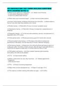 CPI CERTIFICATION TEST PAPER 2025&sol;2026 QUESTIONS WITH ANSWERS RATED A&plus;