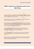 HESI Comp Exam 1 Questions and Answers 100&percnt; Pass