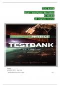 TEST BANK For Inquiry into Physics 8th Edition by Ostdiek&comma; Verified Chapters 1 - 12&comma; Complete Newest Version  updated 2025