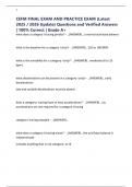 CEFM FINAL EXAM AND PRACTICE EXAM &lpar;Latest 2025 &sol; 2026 Update&rpar; Questions and Verified Answers &vert; 100&percnt; Correct &vert; Grade A&plus;