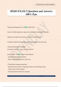 HOJO EXAM 2 Questions and Answers 100&percnt; Pass