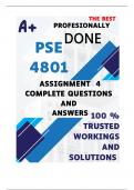PSE4801 Assignment 4 &lpar;ANSWER GUIDE&rpar; 2025 - DUE 2025