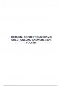 CCJS 342&colon; CORRECTIONS EXAM 3 QUESTIONS AND ANSWERS 100&percnt; SOLVED&period;