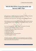 MGCR 382 FINAL Exam Questions and Answers 100&percnt; Pass